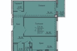 Продаю 2-комнатную квартиру по улице Генерала Глазунова, д. 6